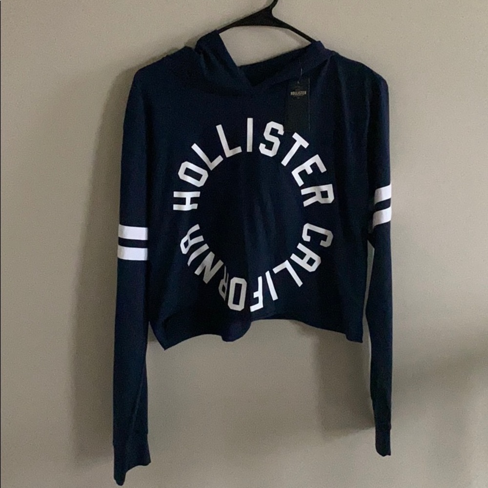 NWT- Hollister crop hoodie